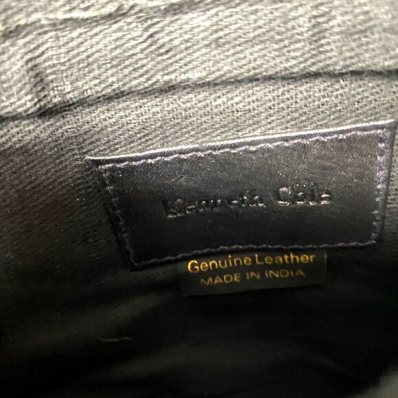 Kenneth Cole Black Leather Crossbody‎ Bag Modern City Chic Travel - Picture 7 of 12